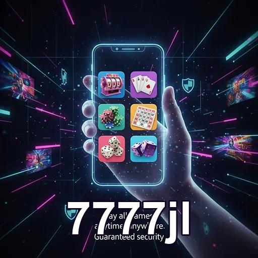Mobile player enjoying casino games on 7777jl app